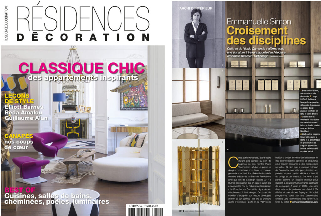 RESIDENCES DECORATION - FRANCE - 2018