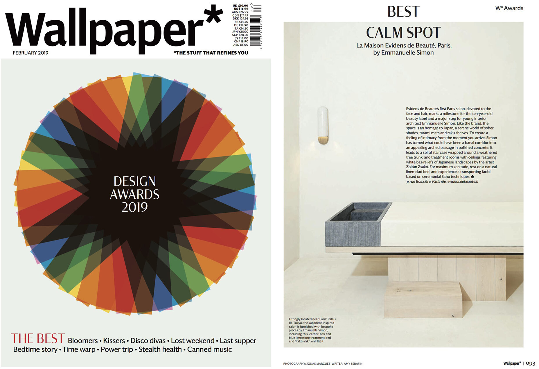 WALLPAPER MAGAZINE - ANGLETERRE - 2019