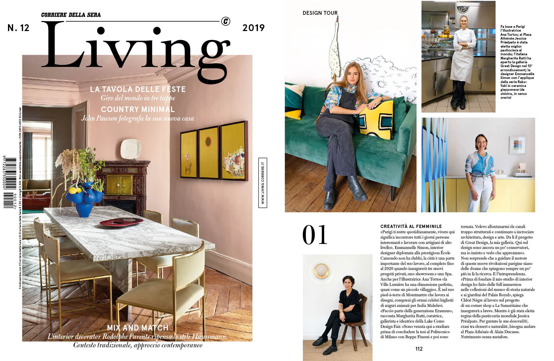 LIVING CORRIERE - ITALIE - 2019